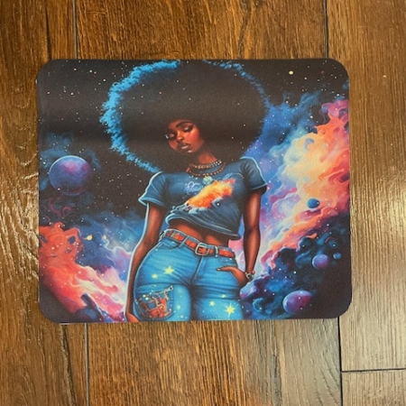 Young Afro Queen Mousepad