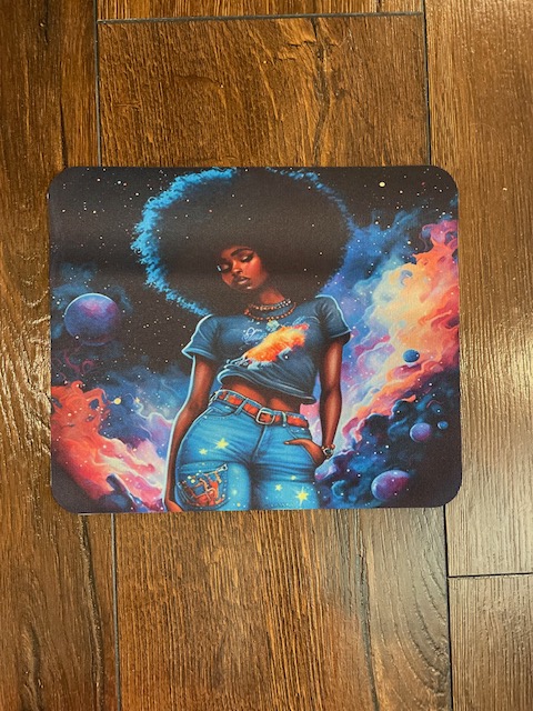 Young Afro Queen Mousepad